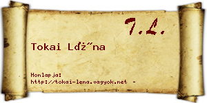 Tokai Léna névjegykártya